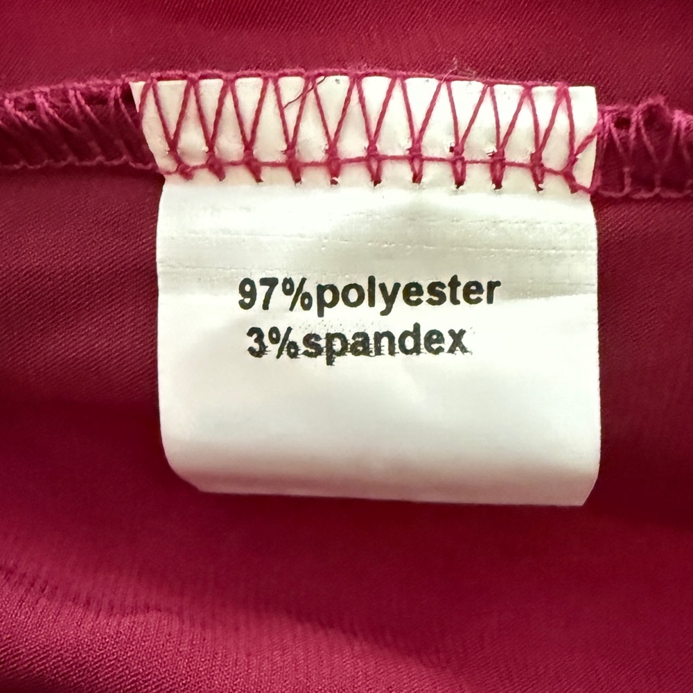 Burgundy‎ Silky Racerback Camisole with Lace Trim by Pink Lily - Picture 4 of 4